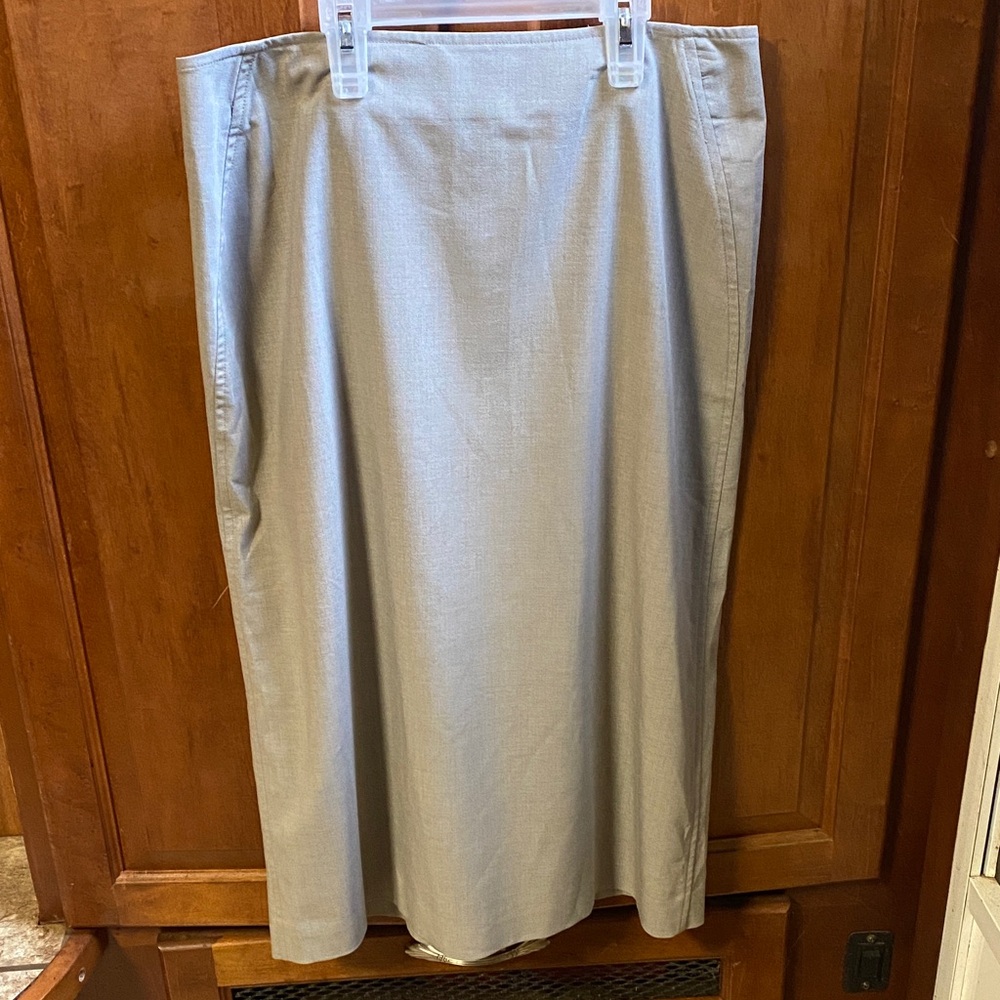 Vintage Midi Pencil Skirt in Light Gray 6 Office Academia Career